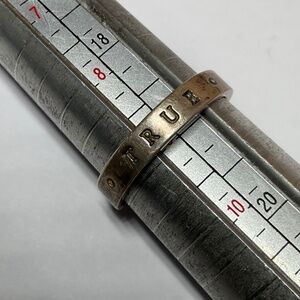 BSD STERLING SILVER TRUE LOVE WAITS Ring. Size 9